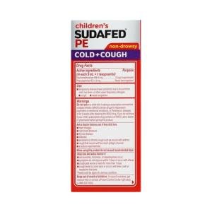 Children's Sudafed Nasal Decongestant, 2.5 Mg, Non-Drowsy, PE, Berry Flavor Liquid 4 Fl Oz