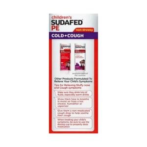 Children's Sudafed Nasal Decongestant, 2.5 Mg, Non-Drowsy, PE, Berry Flavor Liquid 4 Fl Oz