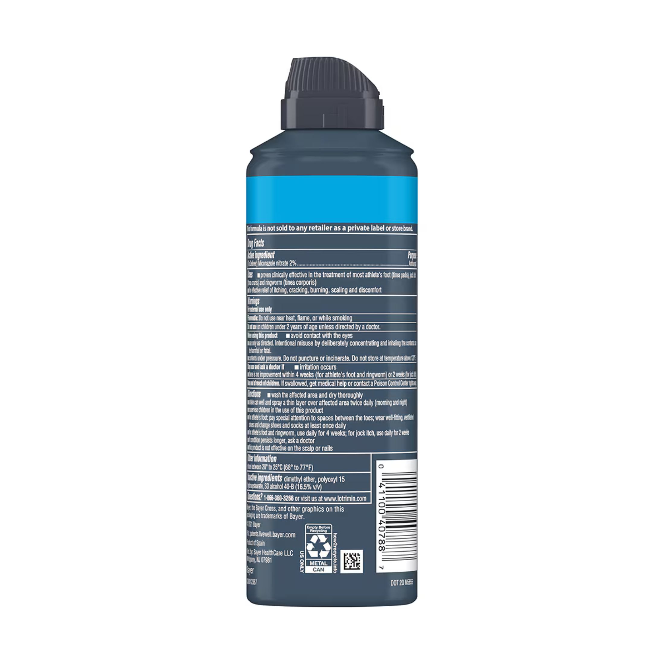 Lotrimin Liquid Spray Athlete’s Foot Antifungal 4.6oz