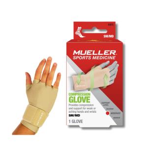 Mueller Compression & Support Gloves, Large