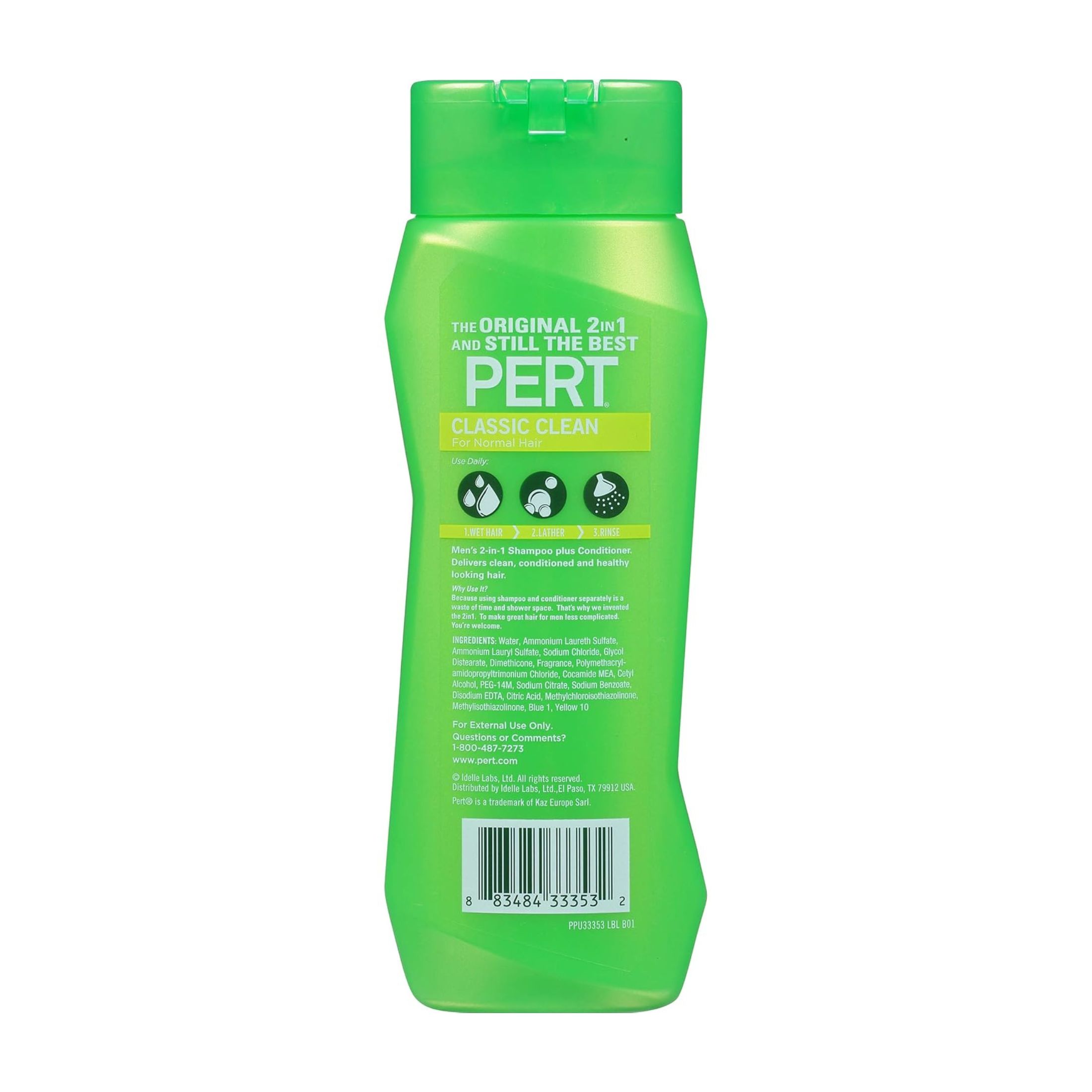 Idelle Labs Ltd USA Pert Plus 2 In 1 Shampoo And Conditioner Classic Clean For Normal Hair, 13.5 Ounce