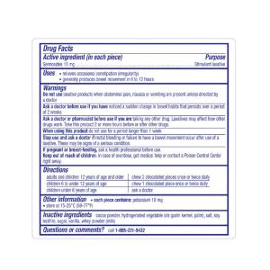 Ex-Lax Regular Strength Chocolate Stimulant Laxative