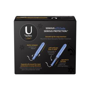 U By Kotex Click Compact Tampons, Plastic, Super, Unscented