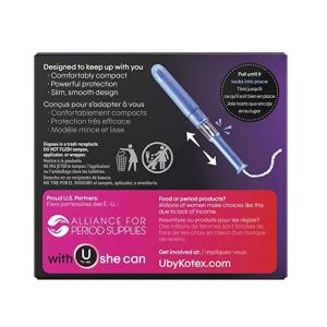 U By Kotex Click Compact Tampons, Plastic, Super, Unscented