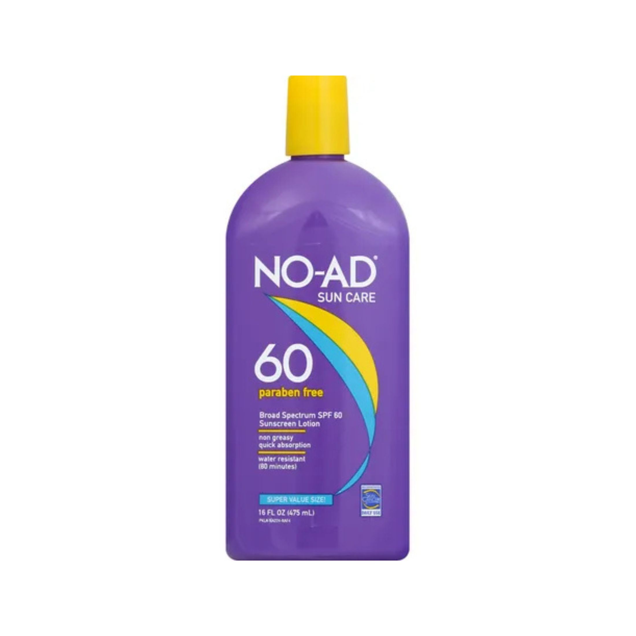 No Ad Sun Care Sunscreen Lotion, Broad Spectrum SPF 60, Super Value Size