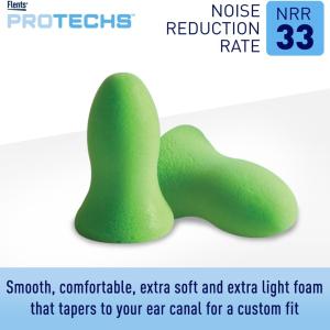 Flents Protechs, Quiet Contour Foam Ear Plugs, 10 Pair + Case