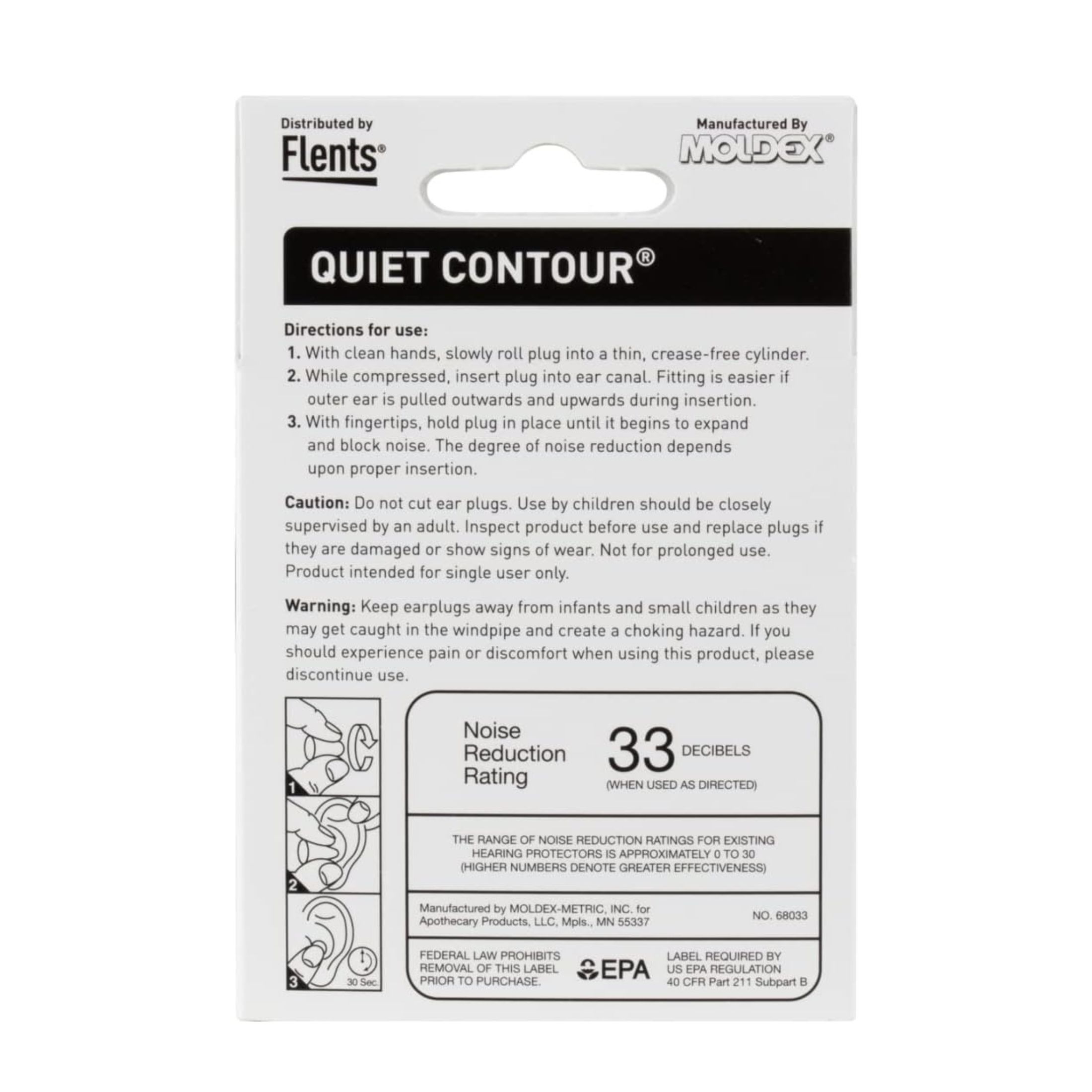 Flents Protechs, Quiet Contour Foam Ear Plugs, 10 Pair + Case