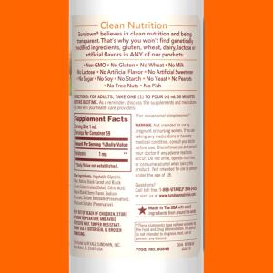 Sundown Naturals Melatonin Liquid Nighttime Sleep Aid Cherry