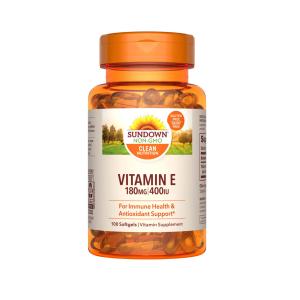 Sundown Naturals, Vitamin E, 180 Mg (400 IU), 100 Softgels