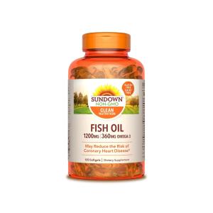 Sundown Naturals Fish Oil Extra Strength 1200 Mg, 100 Softgels