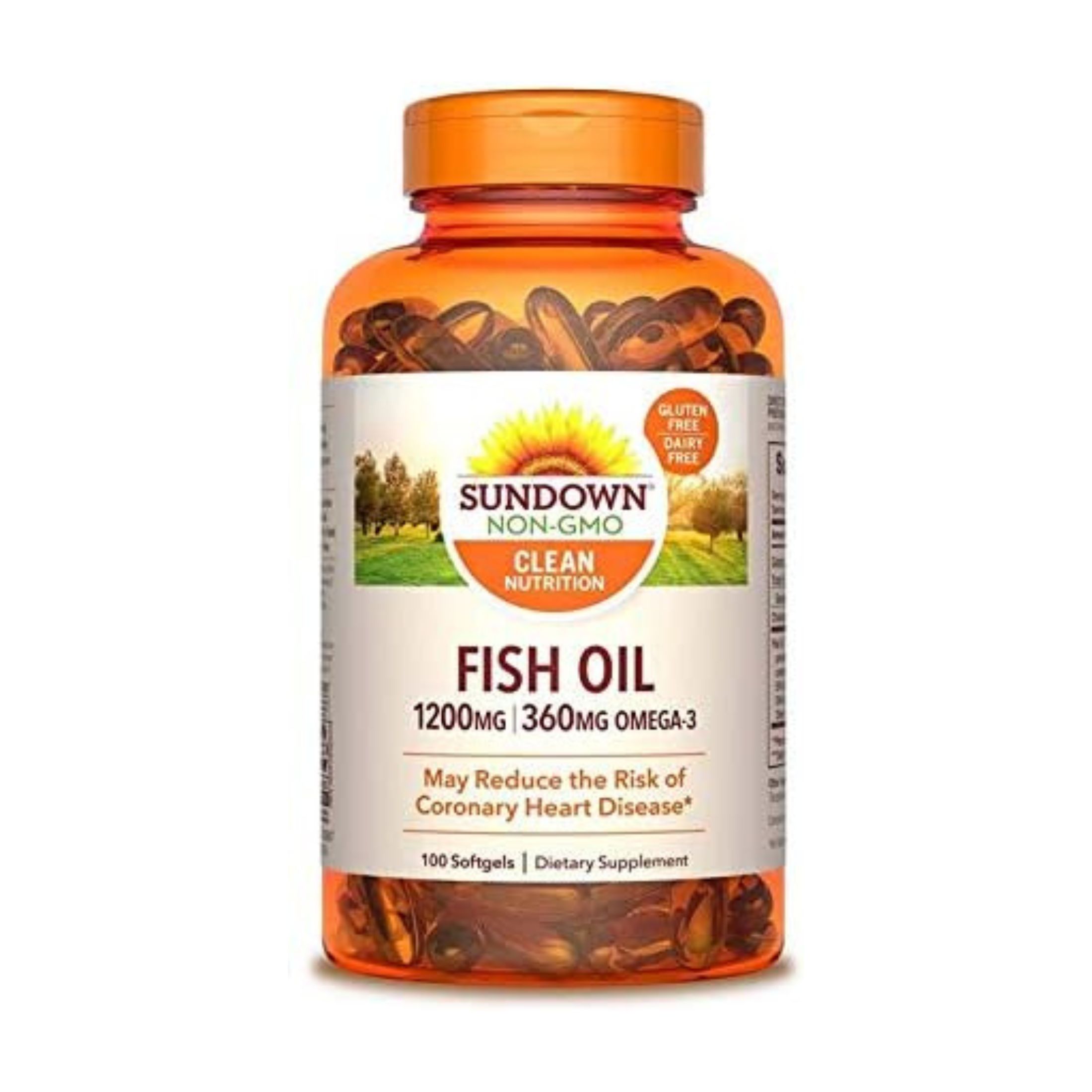 Sundown Naturals Fish Oil Enteric Coated Odorless 1200 Mg Softgels