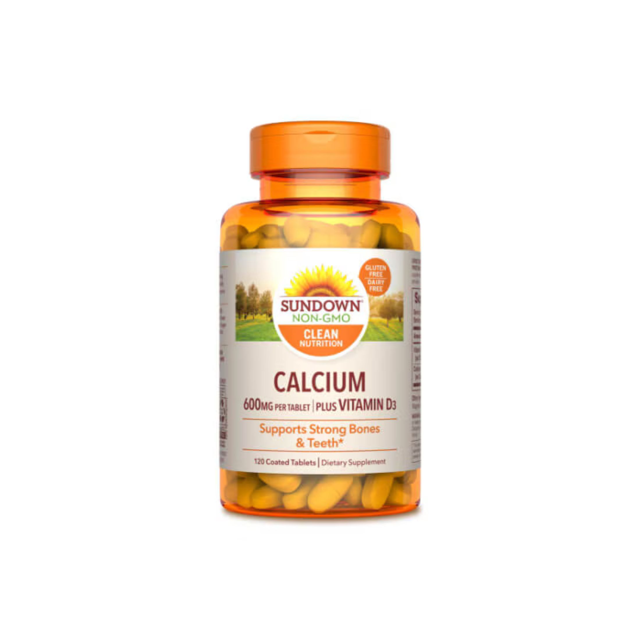 Sundown Naturals Calcium, Plus Vitamin D3, 600 Mg, Coated Tablets