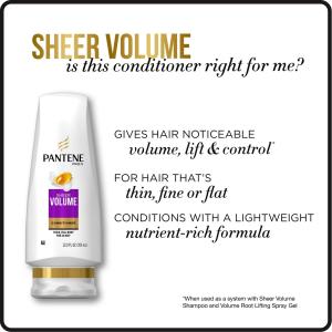 Pantene Pro V Sheer Volume Conditioner, 12 Fl Oz
