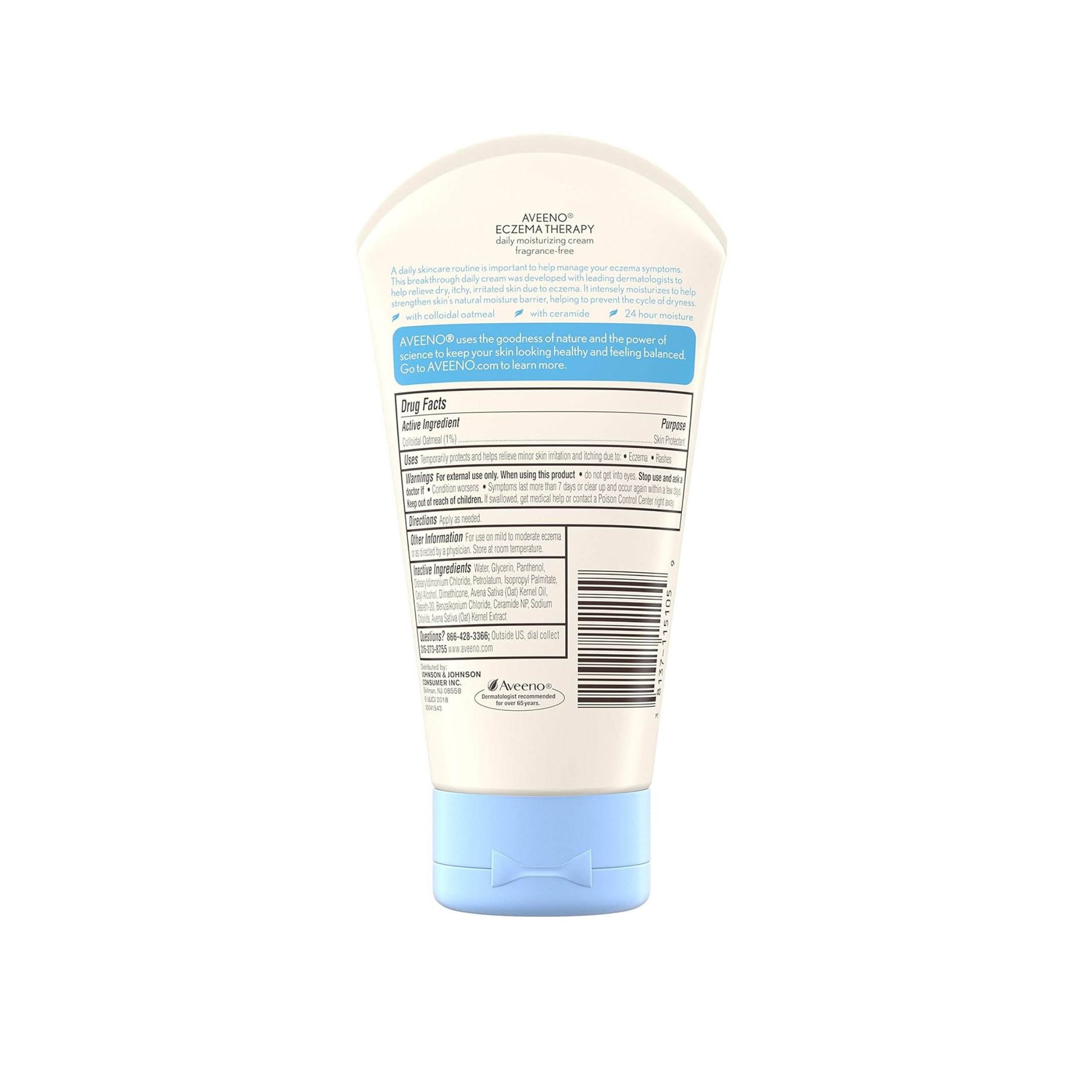 Aveeno Eczema Therapy Daily Moisturizing Cream For Sensitive Skin - 7.3 Oz