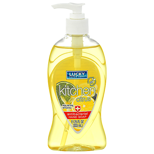 Lucky Super Soft Antibacterial Kitchen Citrus Hand Soap 11.25 Oz
