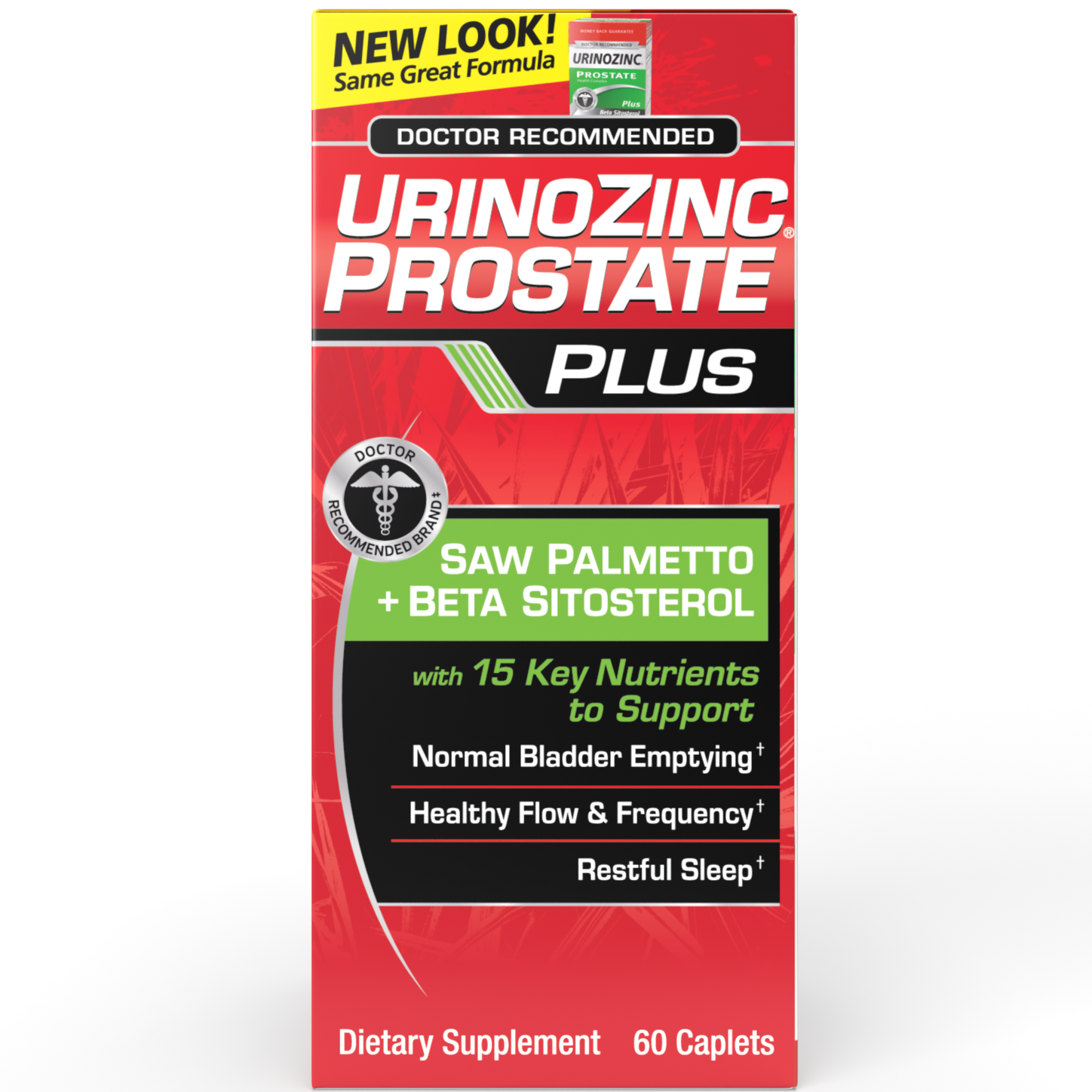 Urinozinc Pro-Flo Plus Beta Prostate Health Complex Caplets
