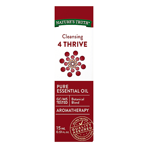 Nature's Truth Essential Oil, Pure, 4 Thrive, Cleansing, Aromatherapy 0.51 Fl Oz