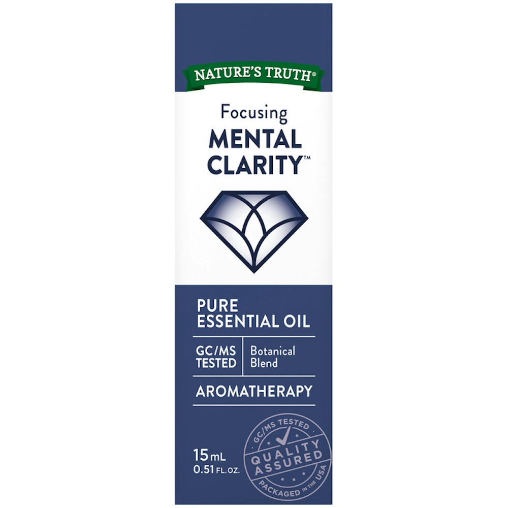 Nature's Truth Focusing Mental Clarity Pure Essential Aromatherapy Oil 15mL