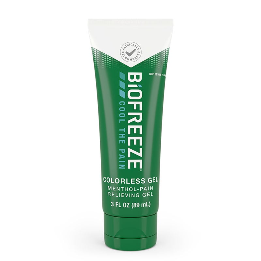 Biofreeze Menthol Pain Relief Colorless Gel, 3 Fl Oz