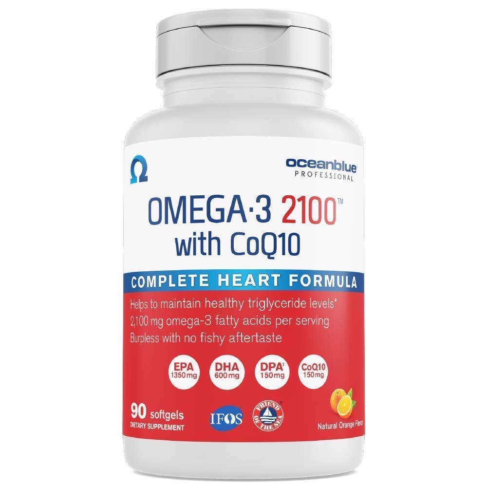 Oceanblue Omega-3 2100 With CoQ10 Natural Orange Flavor