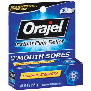 Orajel Mouth Sore Pain Relief Gel, 0.18 Oz