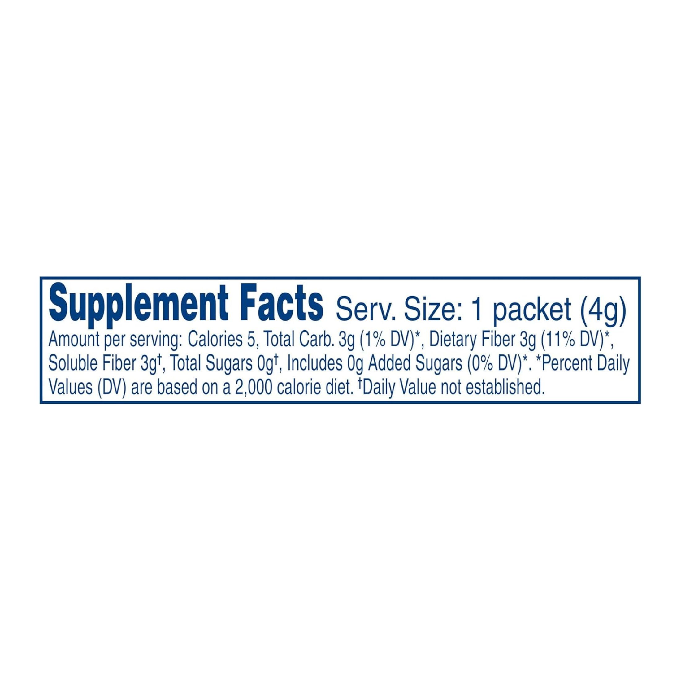 Nutrisource® Fiber Oral Supplement Unflavored Powder 4 Gram Individual Packet