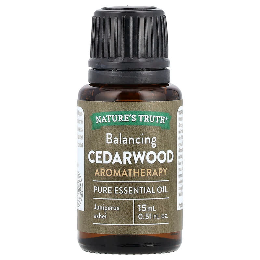 Nature's Truth Essential Oil, Pure, Cedarwood, Balancing 0.51 Fl Oz