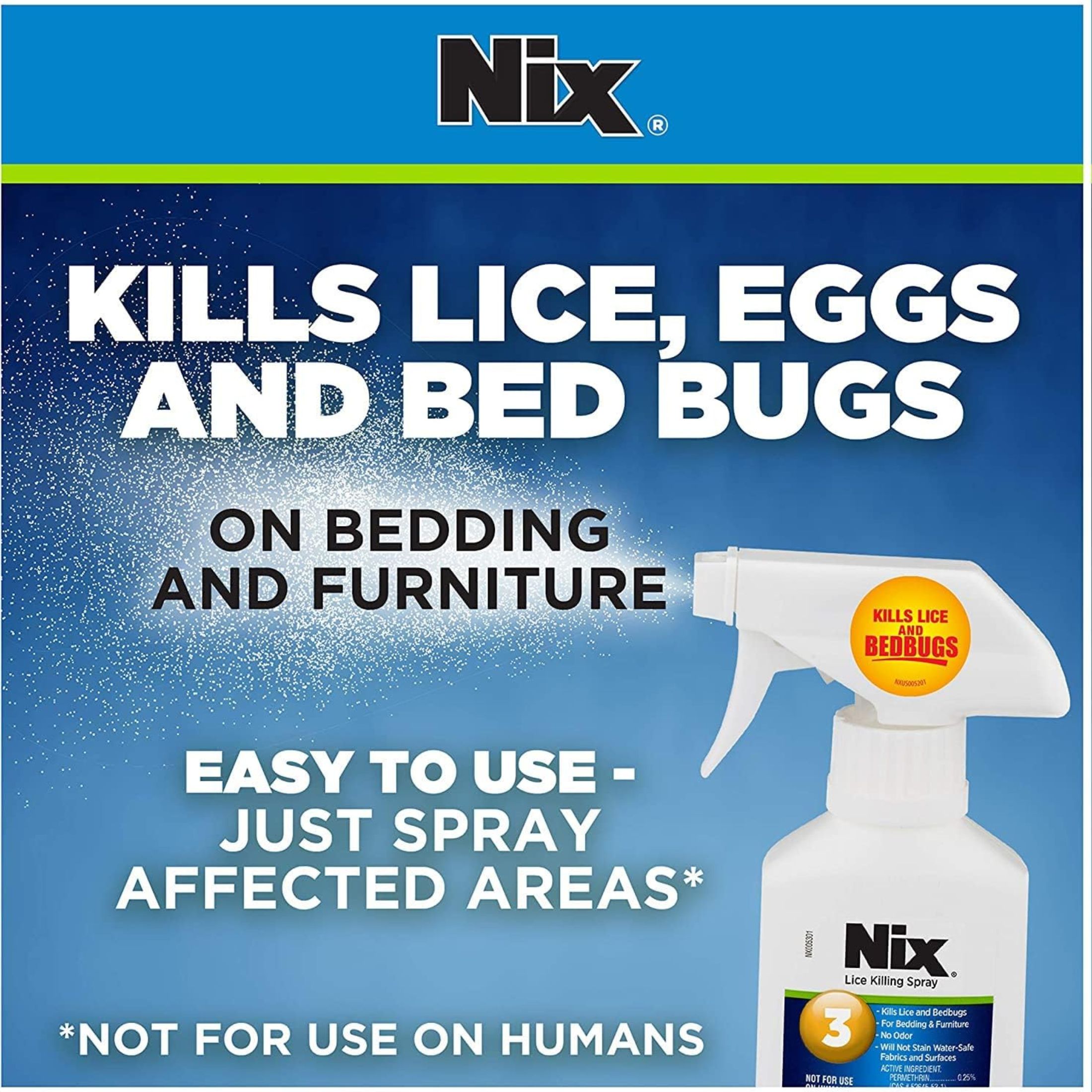 Nix Lice Killing Spray 5 Fl Oz
