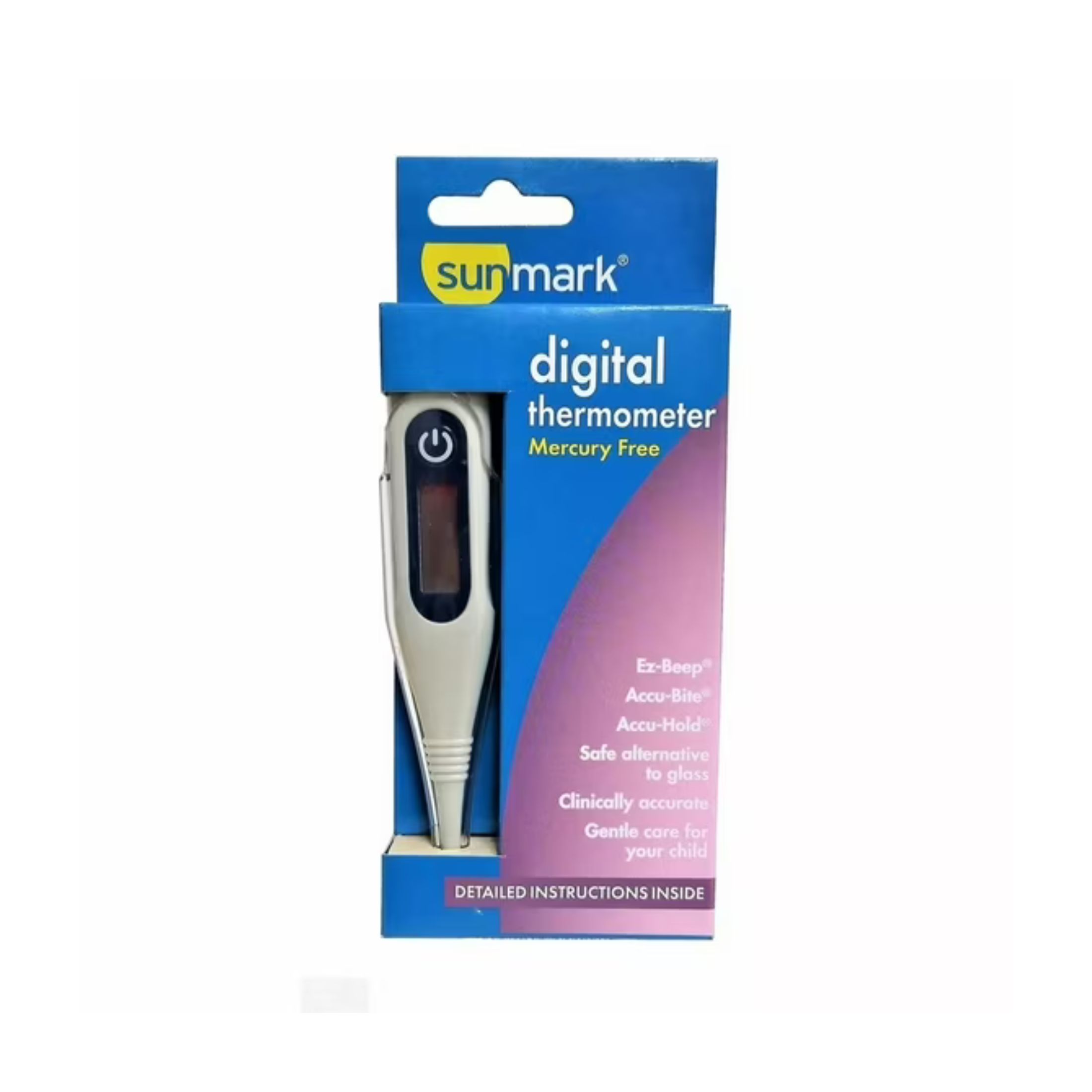 Sunmark Digital Thermometer, Mercury Free