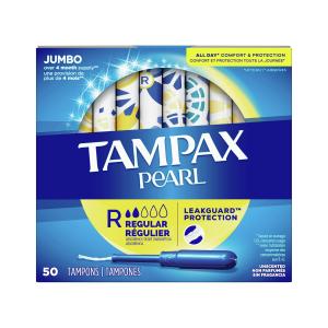 Tampax Pearl Plastic Applicator Tampons Regular Absorbency - 36 Ct