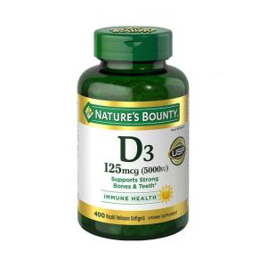 Nature's Bounty D3 Softgels 125mcg