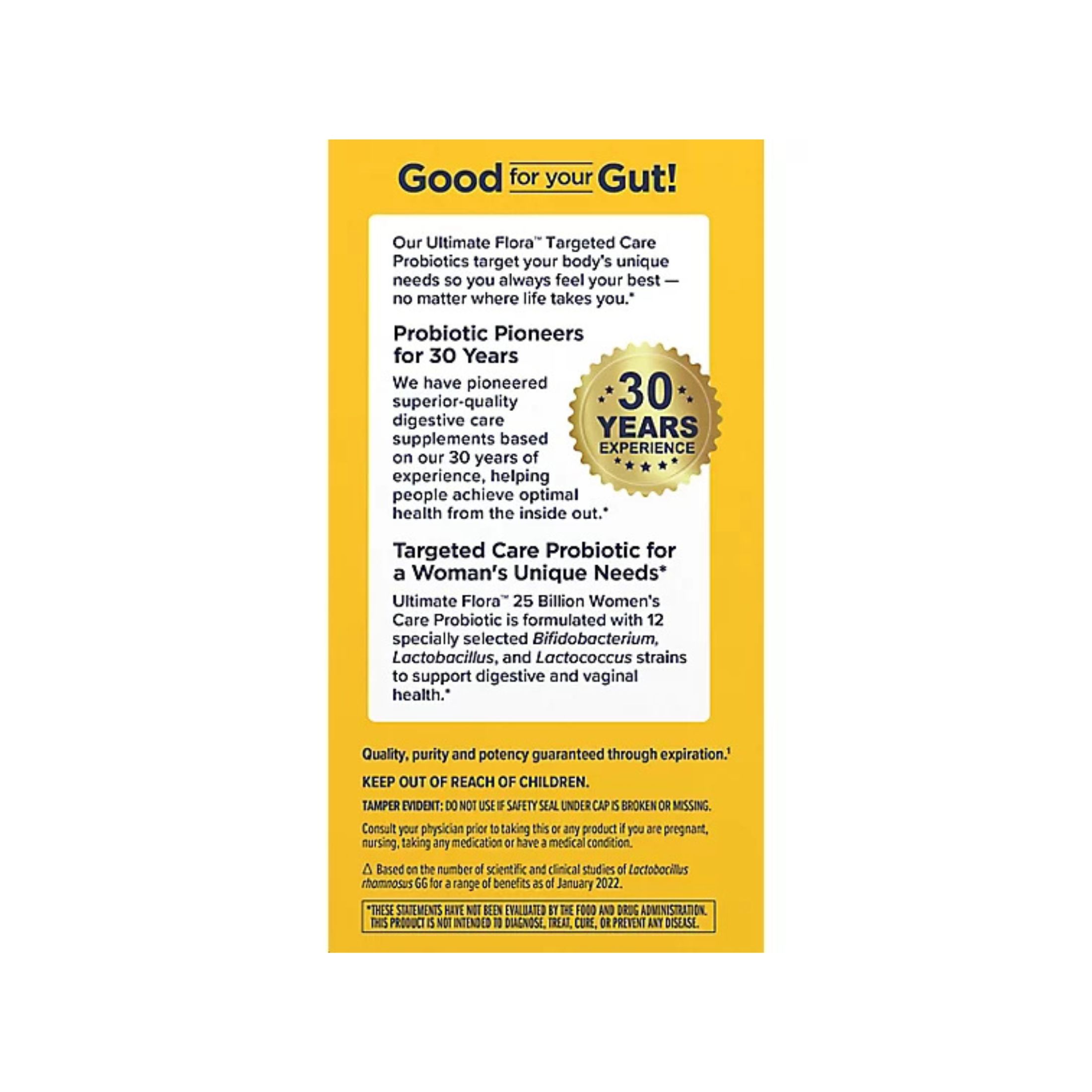 Renew Life Ultimate Flora Women's Care Probiotic Vegetarian Capsules