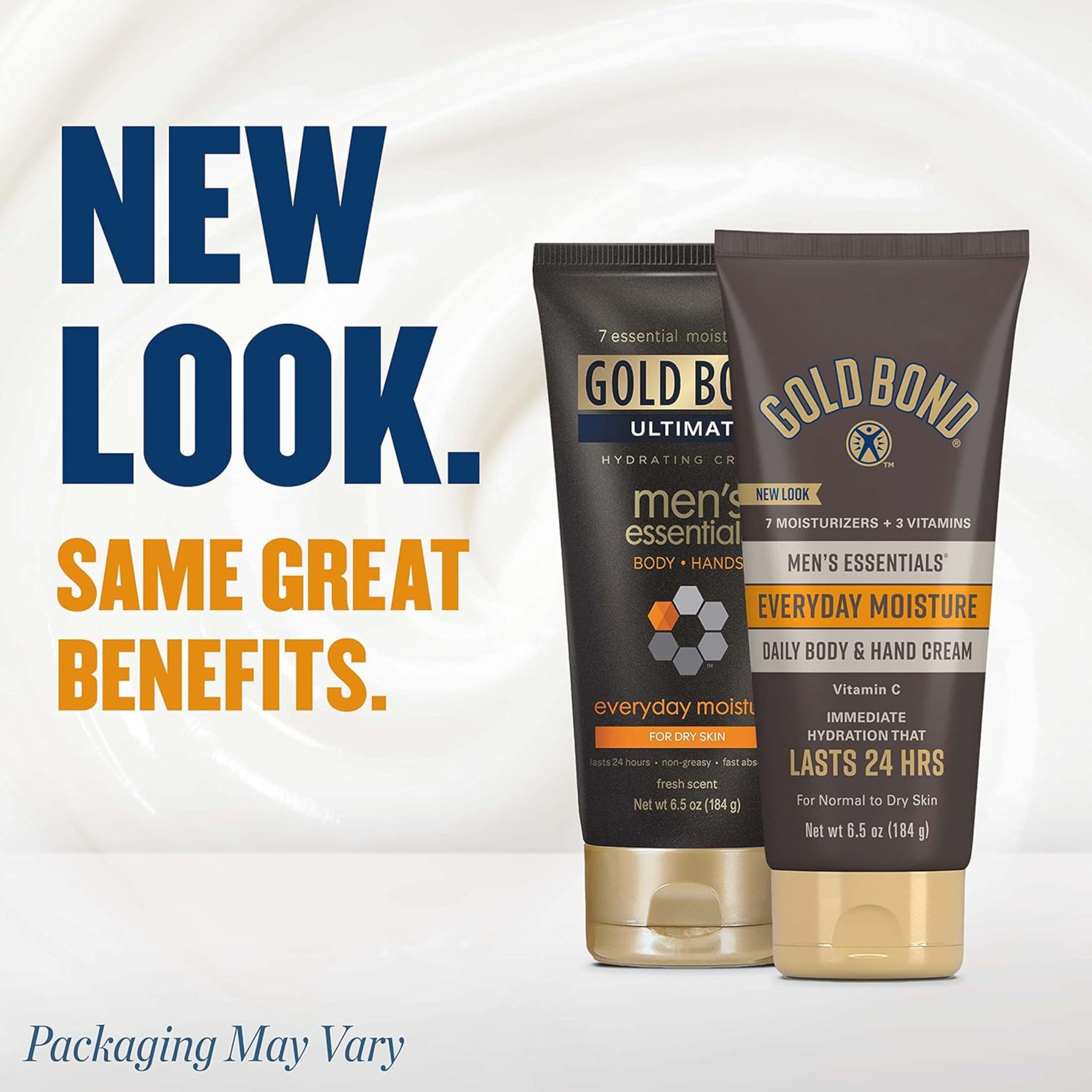 Gold Bond Daily Body & Hand Cream, Men's Essentials, Everyday Moisture 6.5 Oz