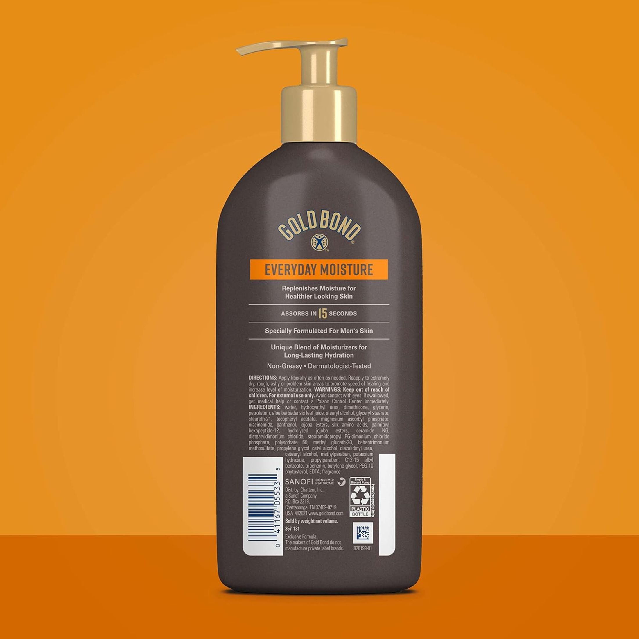 Gold Bond Men's Essentials, Lotion, Body & Hand, Daily, Everyday Moisture, 14.5 Oz