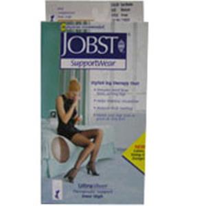 Jobst Ultrasheer Knee High 8-15 mmHg Black Shoe Size 7-9 1 Pr