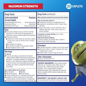 Mucinex Severe Congestion & Cough, Maximum Strength, Caplets