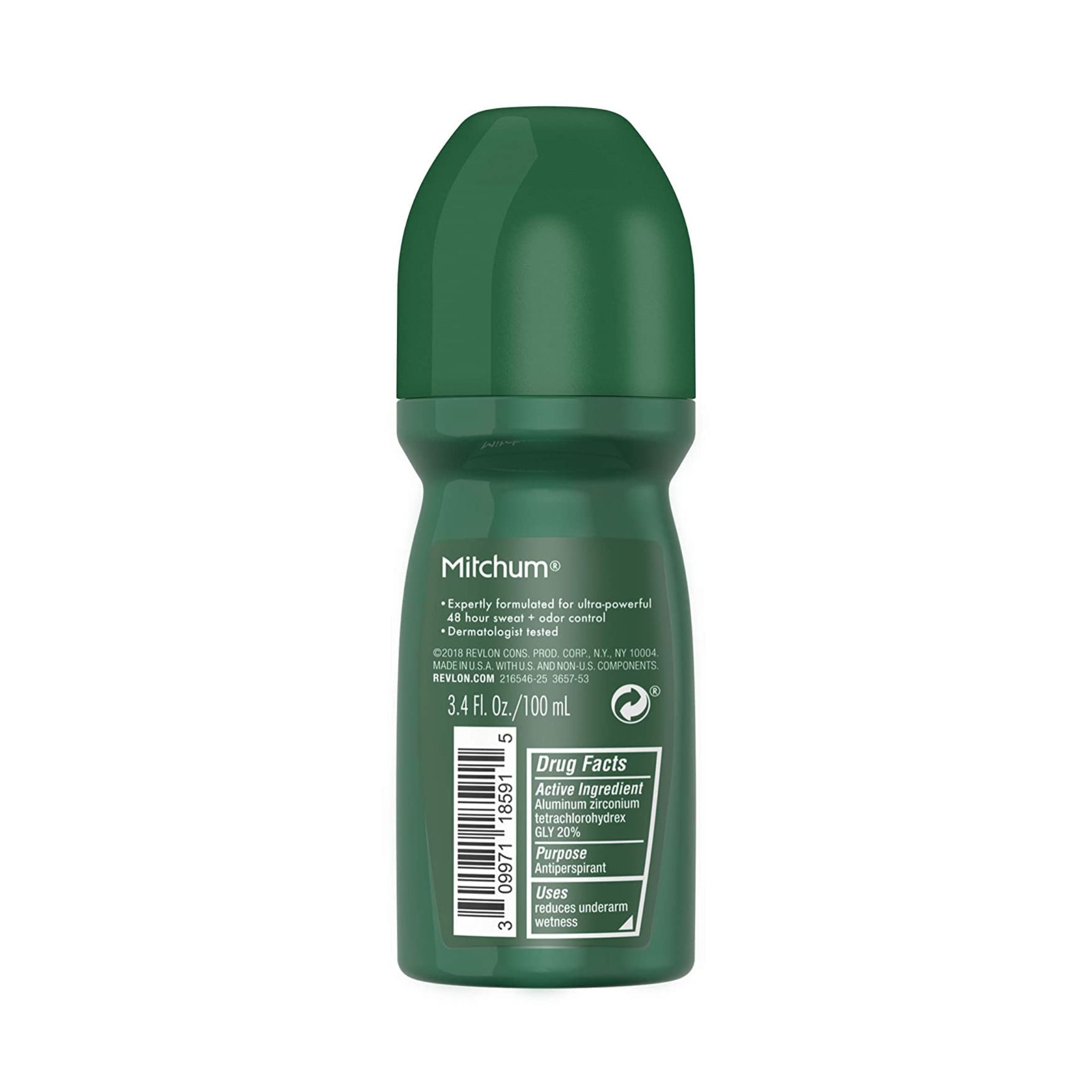 Mitchum Men Advanced Invisible Roll-On Antiperspirant & Deodorant - Unscented, 3.4 Fl Oz