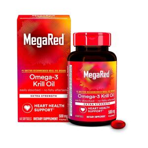 MegaRed Schiff Superior Omega-3 Krill Oil - Extra Strength 500 Mg 40 Sgels