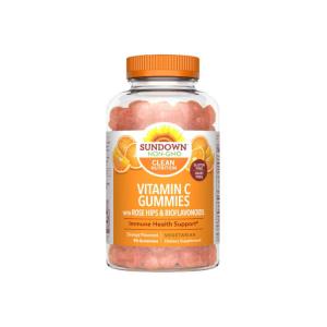Sundown Naturals Vitamin C, With Rose Hips & Bioflavonoids, Orange Flavored, Gummies