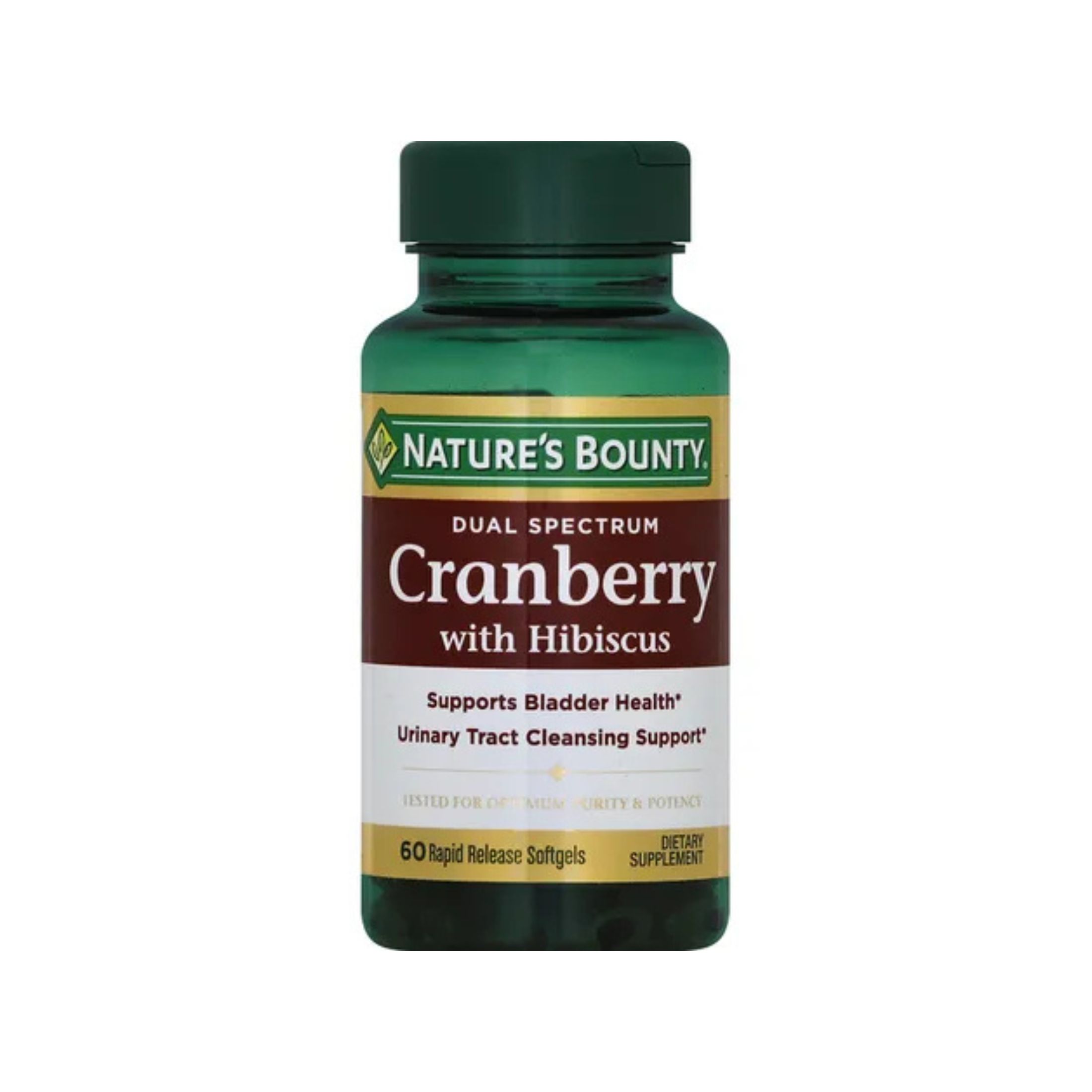 Nature's Bounty Cranberry, Dual Spectrum, With Hibiscus, Rapid Release Softgels