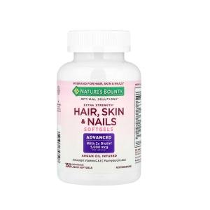 Nature's Bounty Optimal Solutions, Extra Strength Hair, Skin & Nails, 150 Rapid Release Liquid Softgels