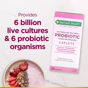 Nature's Bounty Optimal Solutions Probiotic, Controlled Delivery, Targeted Release, Caplets