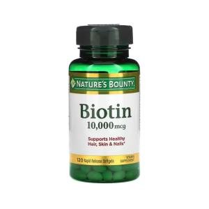 Nature's Bounty Biotin, 10,000 Mcg, Rapid Release Softgels