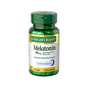 Nature's Bounty Melatonin Sleep Aid Capsules, 10 Mg