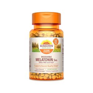 Sundown Naturals Quick Dissolve Melatonin 5 Mg Cherry Flavor