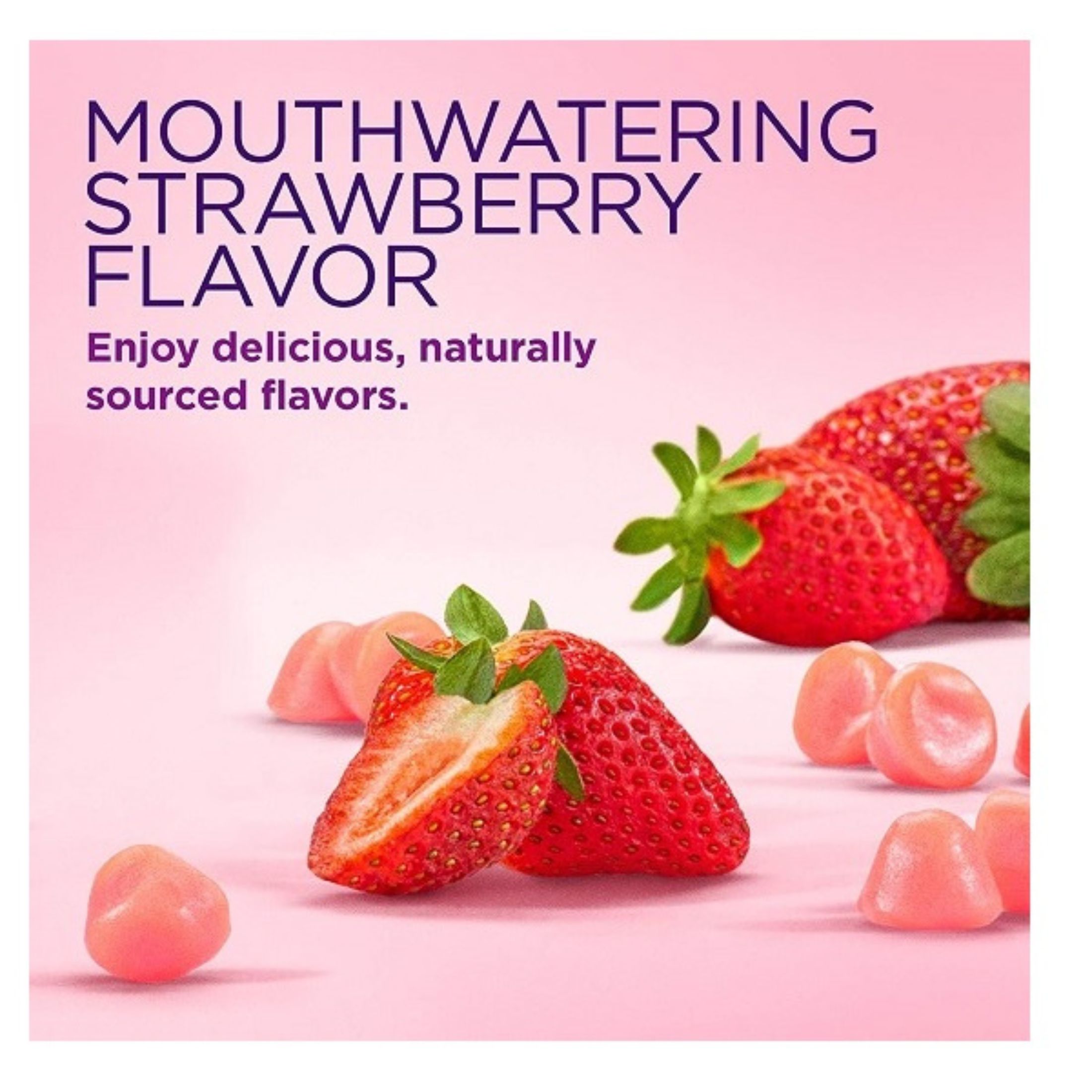 Nature's Bounty Optimal Solutions Hair, Skin & Nails Vitamin Gummies With Biotin, 2500 Mcg, Strawberry