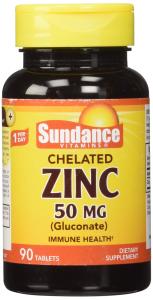 Sundance Vitamins 50 Mg Chelated Zinc Gluconate 90 Tablets