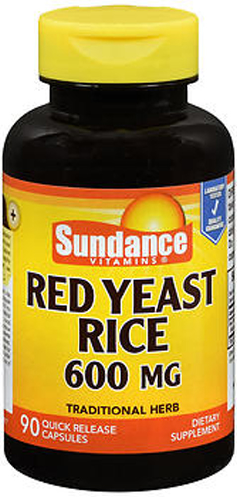 Sundance Red Yeast Rice Quick Release Capsules, 600 Mg, 90 Caps