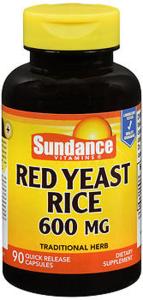 Sundance Red Yeast Rice Quick Release Capsules, 600 Mg, 90 Caps