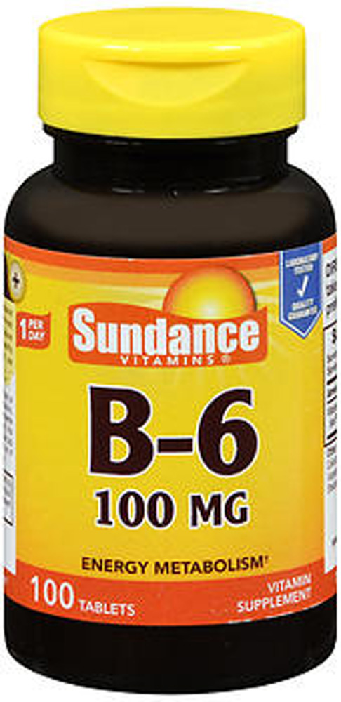 Sundance Vitamins B-6 100 Mg Energy Metabolism Tablets